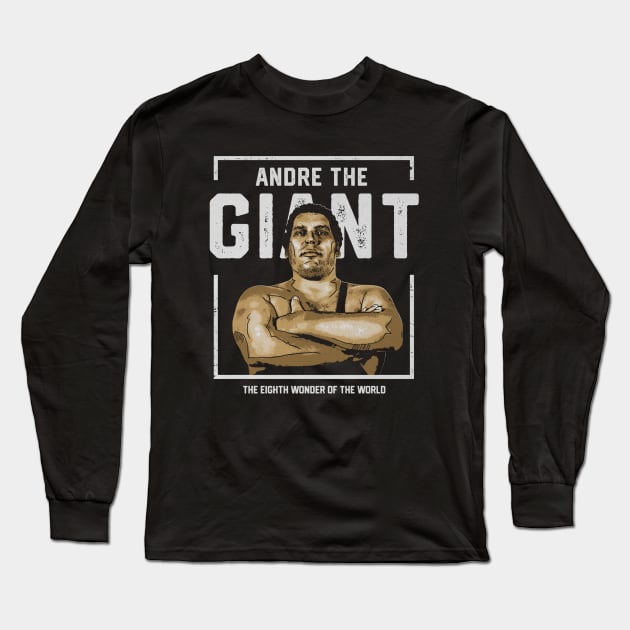 Andre The Giant Intimidation Long Sleeve T-Shirt by MunMun_Design